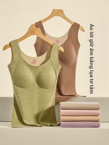 MiiOW | Áo vest lót lông cừu Dervo dành cho nữ mùa thu đông 2025 Áo khoác ngoài giữ nhiệt không cần mặc bên trong có đệm ngực MiiOW Cat Person