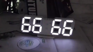 Jam Alarm Meja LED Digital Clock Putih FA