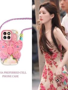 Butterfly Stand Strap Phone Case for Xiaomi 17Pro Max 15/14Ultra 13PRO New Model 12s/11spro Soft 10 Youth 9Civi5/4pro Women Mix4 Puff