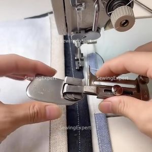 Corong Kelim A11 PREMIUM / Ukuran Lipatannya Bisa Diatur / Untuk Mesin Jahit High Speed Jarum 1 Kelim Bisban Masker Hijab Highspeed Industrial Mesin Besar Typical Juki Industrial baut corong Klim Lipat Kain Lilit Adjustable