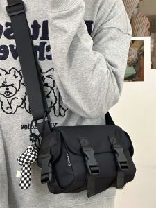 Japanese Style New Niche Style Messenger Bag Small Size Crossbody Shoulder Bag Female Trendy Casual All-Matching Sports Commuter Bag Male