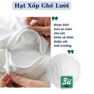 Hạt xốp ghế Sofa lười 3ii Home 0.5Kg EPS 3mm 5mm màu trắng được khử mùi an toàn cho sức khỏe và thân thiện với môi trường