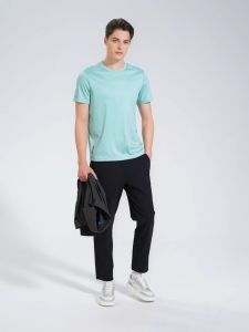 FILA CORE LIFESTYLE BLUE Men Knit Pants (Black)