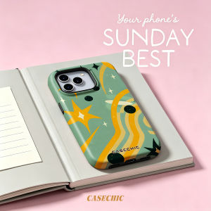 Potdemiel | Retro Starry Sky For 2 in 1 Flower Case For iPhone 17 16 15 14 13 Pro Max Luxury Phone Cover CaseChic