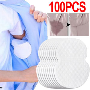 100pcs Disposable Underarm Sweat Pads Summer Deodorant Anti-perspiration Patch Ultra-thin Sweat-absorption Pads for Men Women