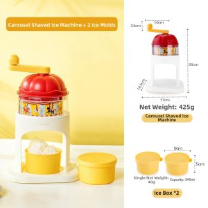 SHUEHO | Rotating Carousel Manual Ice Shaver for Home Use