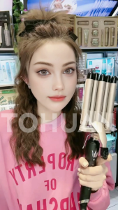 Electric Hair Wave Curler 5 Barrel Curling Iron Wand Five Pipe Roller Corrugated Ceramic Waver Irons Volume Perm Splint Styler