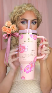 Barbie X stanley 80s peaches N Cream/Joint style 40oz