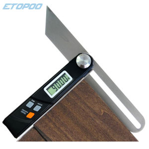 Ruler Sliding LCD Display Stainless Steel Electronic Level 360 Degree Angle Finder T Bevel Gauge Digital Protractor Inclinometer