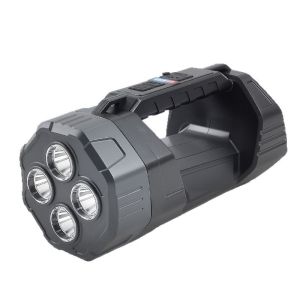 ESMARTER | High-Power Long-Range Solar Powered Flashlight Portable Handheld Strong Light Lamp Suitable for Outdoor Fishing and Daily Home