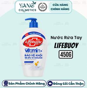 Nước Rửa Tay Lifebuoy 450G - Lifebuoy Vitamin Sữa Dưỡng Ẩm