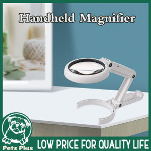 ★Same Day Shipping★ 5X 11X Magnifying Glass Dual Use Table Lamp Bright Stand Non Slip Hand Held 8 LED Magnifier Lamp for Reading Crafting Repairing Handle-Stand-Magnifier