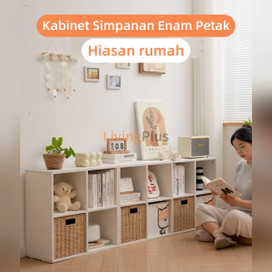 Storage Cabinet Book Cabinet Book Rack Rak Mainan Kanak Kanak Display Cabinet File Cabinet Utility Shelf Divider Cabinet Rak Buku