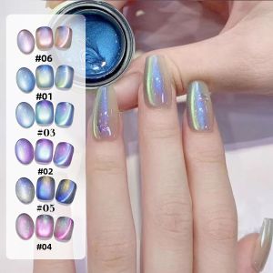 Keo Dán Móng Tay Ánh Sáng Nam Cực 12ML 6 Màu Sơn Gel Mắt Mèo Từ Tính Dành Cho Trang Trí Móng Tay Mùa Hè 1-6 Cái Bán Chạy Dụng Cụ Làm Móng