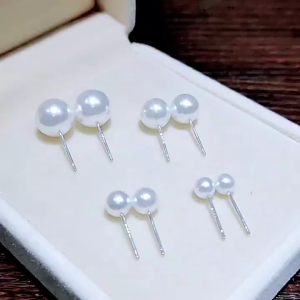 New 925 Sterling Silver Big Pearl Earrings Personality Charm Exquisite Charm Woman Earrings Exquisite Jewelry