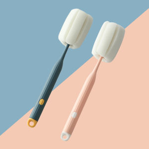 แปรงแก้วนมเด็กแบบมีด้ามจับยาว ขนนุ่ม ไม่มีร่องรอย ทำความสะอาดได้ดี ใช้งานง่าย แปรงแก้วน้ำ แปรงแก้วนมเด็ก แปรงแก้วน้ำอัดลม