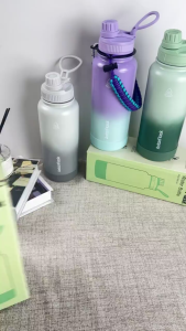 1000ML Thermos Tumbler Hot and Cold 32oz Water Bottle Mouth with Spout Lid Stainless Steel Vacuum Insulated Tumbler Drinking Vacuum Flask