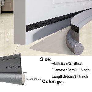 1pc Adjustable Door Bottom Seal Strip Weatherproof Draft Stopper Thick Gaps Blocker for Insulation Cold Protection