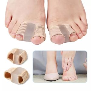 1 Toe Separator Bunion Big Toe Overlap Toe Separator Mens & Womens Fibre Dual Hole Toe Corrector Silicone Pedicure Tool Bones Orthopedics Gel Insoles