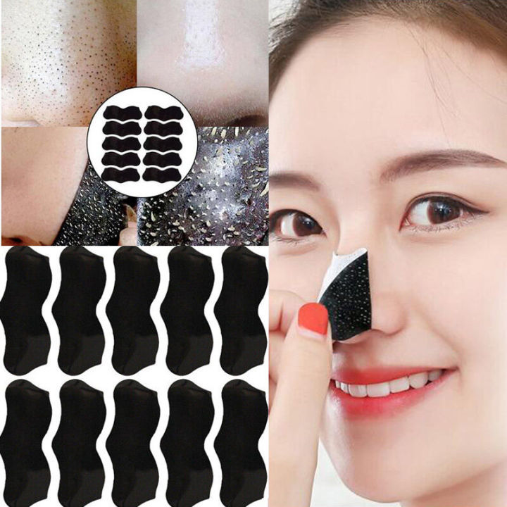 10pcs Nose Blackhead Remover Mask Deep Cleansing Skin Care Shrink Pore Acne  Treatment Mask Nose Black dots Pore Clean Strips | Lazada PH