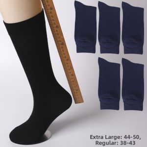 Mens Large Size Long Socks Breathable Business Sport Thin Mid-Calf Cotton Socks Summer Anti-Odor Comfortable Sports Socks