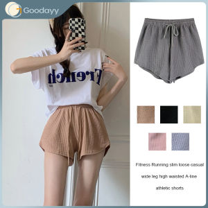 Sports Short Pants Summer Loose Cotton Casual Shorts Home Pajamas High Waist Casual Wide Leg Yoga Hot Pants Thin Loose Casual Wide Leg High Waist A-line Sports Shorts