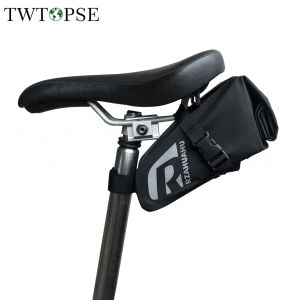 TWTOPSE Waterproof Bike Saddle Bag For Brompton Folding Bicycle Birdy 3SIXTY Rear Tail Bags 2.5-4L Tool Tire Cycling Accessory