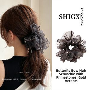 Sheer Lace Bow Hair Circle