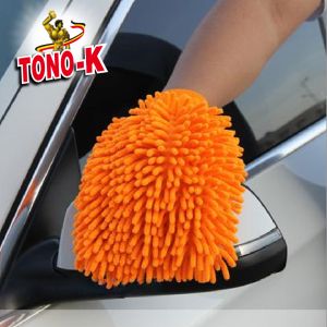 Car Vehicle Wash Mitt Microfiber Soft Hand Glove Washing Towel Span Cuci Basuh Kereta Motorsikal Rumah Tingkap Sarung Tangan (1 Pcs/Pack)