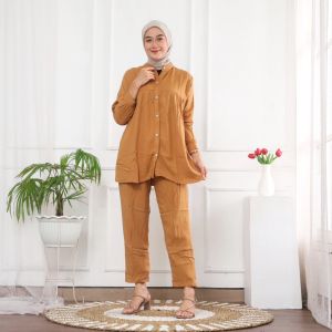 VIRAL ONE SET RAYON TWILL SETELAN WANITA TERBARU KUALITAS PREMIUM TERBAIK DI KELASNYA