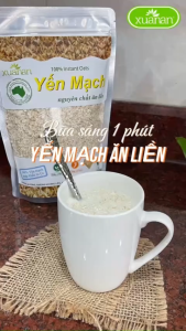 Combo 2 Túi 400g Yến mạch Nguyên chất Ăn liền (Cán vỡ) Xuân An Nhập khẩu từ Úc