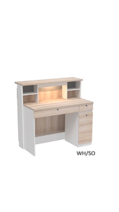 🚚 ส่งฟรี 🚚 เคาน์เตอร์อเนกประสงค์  เคาน์เตอร์ประชาสัมพันธ์ รุ่น CT001