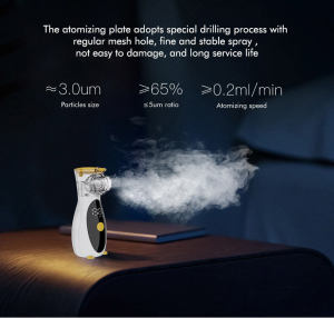 Yunos Rechargeable Nebulizer Portable Machine for Asthma Handheld Portable Nebulizer Sale for Adult and Kids Medical Ultrasonic Atomization Nebulizer