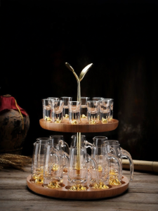 BOANG | Chinese Style Home Creative Glass Wine Cup Set