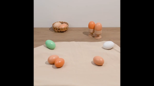 20Pcs Artificial Chicken Eggs Plastic Fake Eggs Realistic for Poultry Chicken Laying Farm Breeding