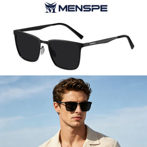 MENSPE Men Sunglasses UV400 Polarized Glasses Square Shape Sunglasses Eyewear Ultra Light Anti Glare Glasses Outdoor Sports Driving Sunglasses