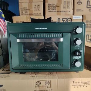 25L LZS OUTDOOR Camping Gas Oven With Stove Portable Oven Stove Double Butane