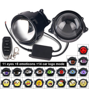 Devils Eye Dynamic Car Headlight Auto Accessories 3-inch Front Lighting Decoration Retrofit Kits With Remote Control 33Mode 12V