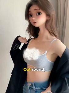 Zyla Plus Size Push Up Bra Thick Cup Wireless Seamless Comfort Bras for Women - Fashion T-Shirt Underwear