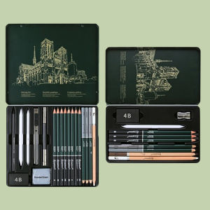 Professional Drawing Pencil Set 10/12/19 Pcs Sketch Pencils Graphite Charcoal Art Supplies for Artists Beginners