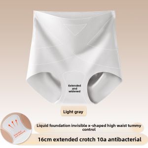 YUNASHA | Invisible High-Waisted Tummy Control Seamless Underwear Silk Antibacterial