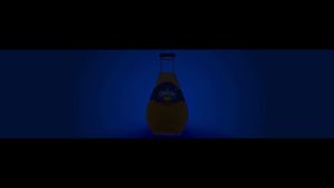 Orangina Sparkling Orange juice Drink 500 ml. 6 bottles เครื่องดื่มรสส้มโซดาผสมเนื้อส้ม ขวดพลาสติก 500มล 6 ขวด