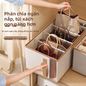 MANJIELI | Hộp Lưu Trữ Túi Xách Chống Bụi và Phân Cách
