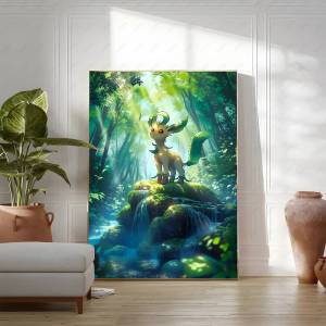 Bandai | Pokemon Peripherals Gengar Mimikyu Banette Anime Wall Art Canvas Poster