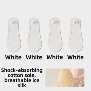 FENGTING | Large Size Low Cut Invisible Socks Anti-slip Non-drop