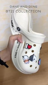 Sendal Sepatu EVA BTS BT21 korea Dane and Dine Kodok Baim - LS 9945
