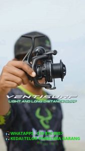 4077 MESIN PANTAI BULLZEN VENTISURF SALTWATER SW SPINNING FISHING REEL LONG CAST SURFREEL SURF REEL
