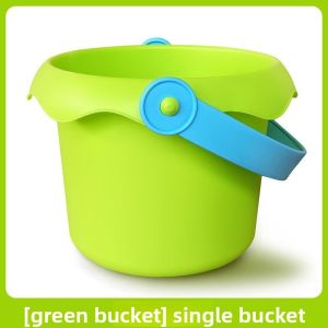 Portable Folding Sand Bucket for Kids Bath Time Play Water Toy Baby Fishing Bucket Carry on Paint Brush Washing Small Hand Bucket