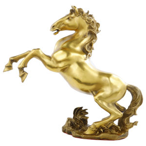 BINYUE | Prosperity Symbol Brass Horse Figurine Large