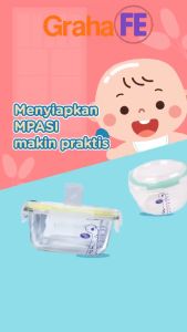 Baby Safe Glass Food Container Kontainer Kaca Wadah Makanan Bayi MPASI Anti Bocor Tahan Panas
